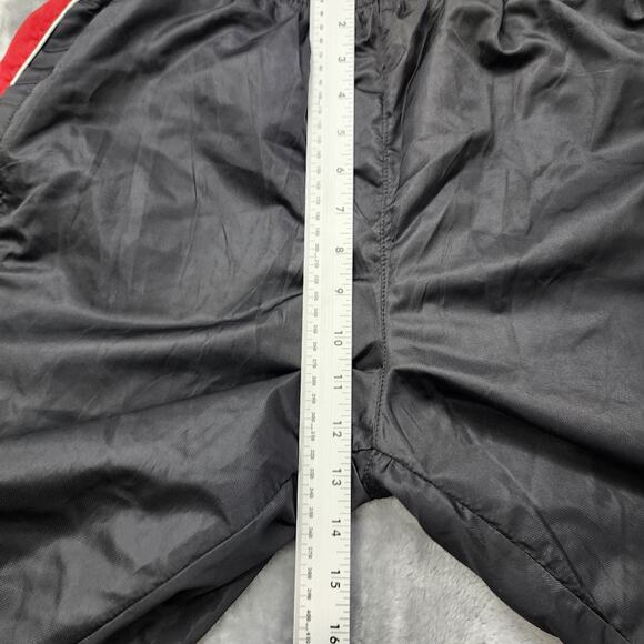 Vintage 90s Starter Pant Mens M Black Red Striped Windbreaker Trackpants Zip Hem - Picture 10 of 13